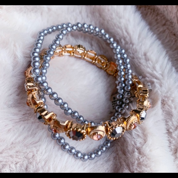 New Rose Gold-tone Bracelet Set - Picture 4 of 7